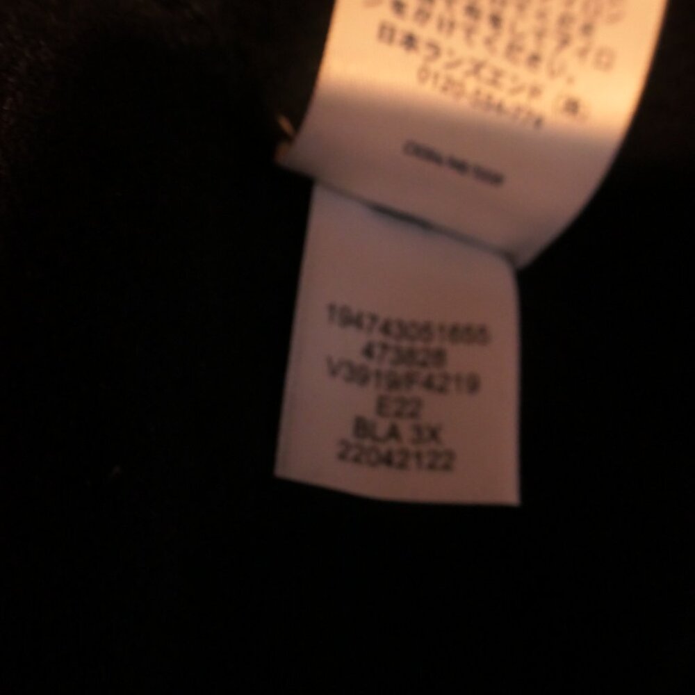 Lands’ End 100% Cashmere Crew Neck Sweater Black Plus Size 3X - Picture 6 of 6